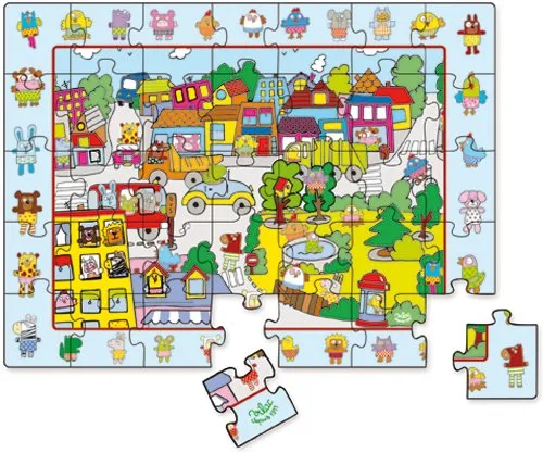 Puzzle 35 Teile aus Holz - Großes Puzzle Beobachtung