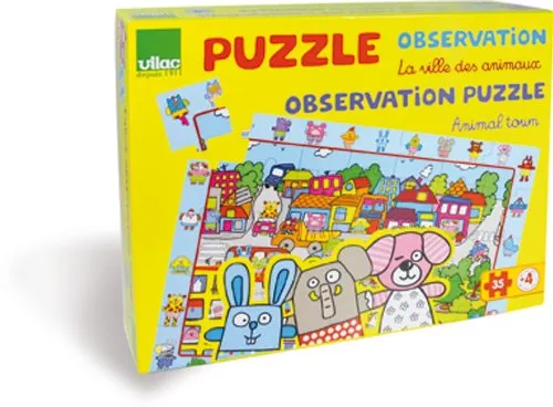 Puzzle 35 Teile aus Holz - Großes Puzzle Beobachtung