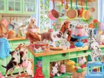 Hunde in der Küche
