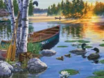 XXL Teile - Morning on the Lake