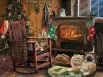 XXL Teile - Kittens by the Stove