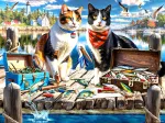 Katzen am Kai