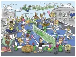 Pickleball-Spiel