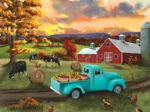 Fall Sunset at the Barn