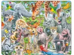 Rahmenpuzzle - Selfie - Happy African Animals