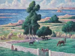 Maximilien Luce - L'Île à bois, Kermouster, Lézardrieux, 1914