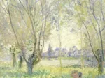Claude Monet - Frau unter Weiden sitzend, 1880