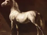 Théodore Géricault: Cheval Arabe Gris-Blanc