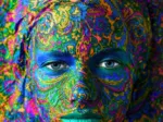 Face Art:  Portrait einer Frau