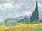 Van Gogh Vincent: Champ de Blé avec Cyprès, 1899