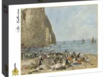 Eugène Boudin: Washerwomen on the Beach of Etretat, 1894