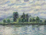 Francis Picabia - Ufer der Yonne, Sonnenspiegelung, 1906