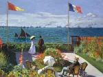 2 Puzzles - Die Kunst Monets: Die Terrasse von Sainte-Adresse, 1867 - Mohnblumenfeld, 1873