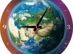 Puzzle-Uhr - Die Welt