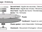 Puzzle-Uhr - Tanz mit der Nacht