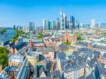 Luftaufnahme von Frankfurt, Deutschland