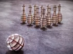 3D Holzpuzzle - Mini Bowling
