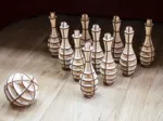 3D Holzpuzzle - Mini Bowling