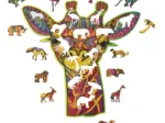 Holzpuzzle - Die Lustige Giraffe