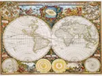 Holzpuzzle - Ancient World Map