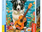Collie, Gitarre und Meer