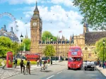 Beschäftigter Morgen in London
