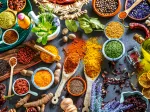 Farben der Gewürze
