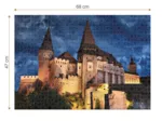 Corvinilor Castle Hunedoara at Night