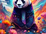 Bunter Panda
