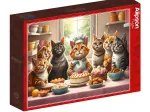 Backende Katzen in Action
