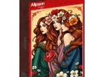 Die drei Musen mit Blumen