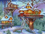Winter-Baumhaus