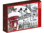 Rotkehlchen im Schnee