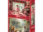 2 Puzzles - Kleine Ballerina und Romantischer Garten