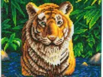 Crystal Art - Diamant-Stickerei-Kit - Tiger