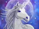Crystal Art - Diamant-Stickerei-Kit - Anne Stokes - Einhorn