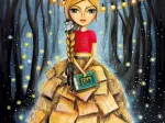 Bücherwurm-Mädchen