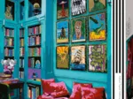 Room with Red Sofa