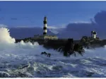 Puzzle 1000 Teile Panorama - Edition Humboldt: Leuchtturm Le Créac' h
