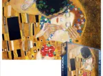 Gustav Klimt: Der Kuss (Detail)