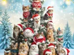Weihnachtsbaumkatzen