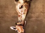 XXL Teile - Giraffe Mother's Kiss