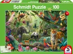 Bunte Tierwelt im Dschungel