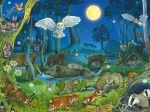 Tiere Nachts im Wald