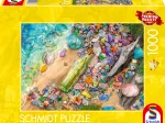 Leuchtendes Strandgut