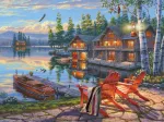 Seeufer am Loon Lake, New York