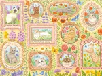 Adelige Katzen in Blütenpracht