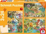 3 Puzzles - Spaß mit Dinosauriern