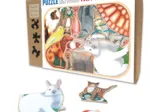 Handgeschnittenes Holzpuzzle - Crazy Pets