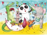 Handgeschnittenes Holzpuzzle - Animal Concert